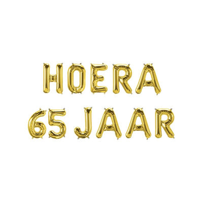 Paperdreams Folienballongirlande – Hurra 65 Jahre