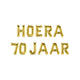 Paperdreams Folienballongirlande – Hurra 70 Jahre
