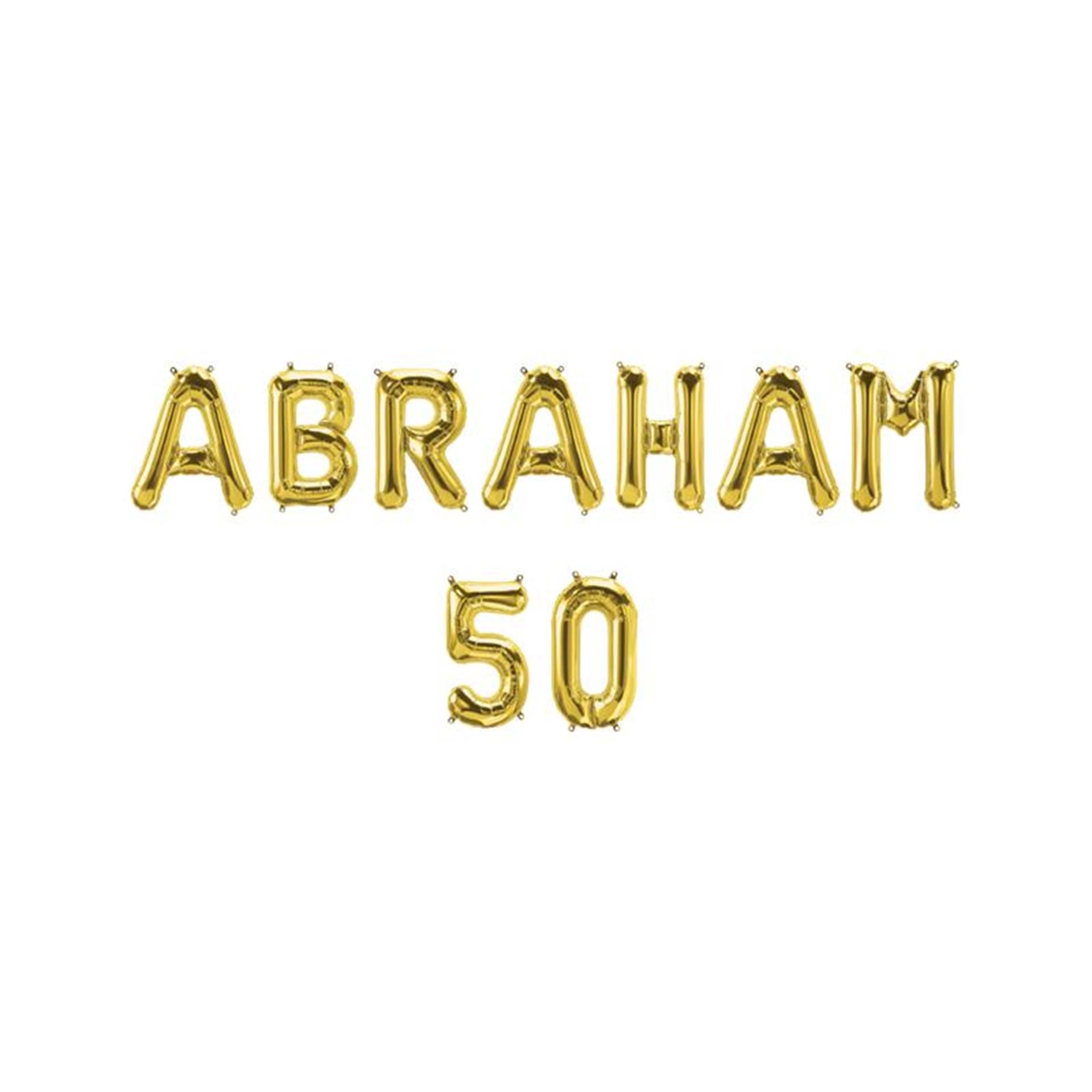 Paperdreams Folienballongirlande – Abraham 50