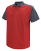 Dassy Poloshirt Cesar Baumwolle rot grau m (nml)