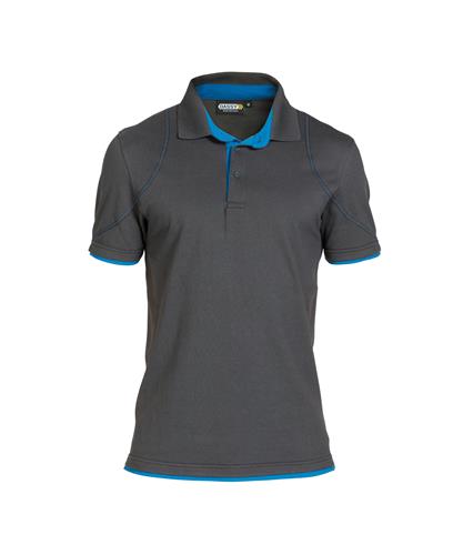 Dassy Polo Orbitalgrau Azurblau 3XL