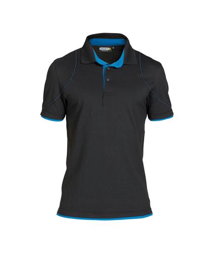 Dassy Polo Orbital Schwarz Azurblau XS
