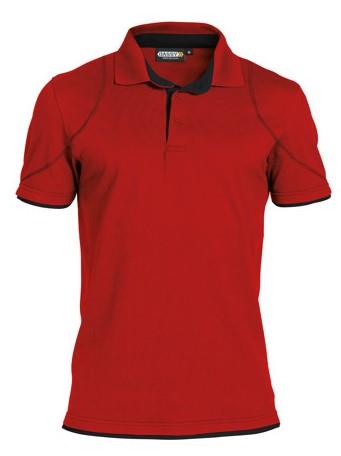 Dassy Polo Orbital Rot Schwarz XS