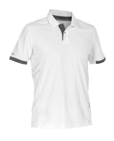 Dassy Polo Traxion weiß grau xs