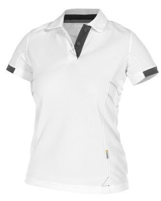 Dassy Polo Traxion Damen weiß grau xs