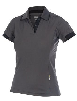 Dassy Polo Traxion Damen grau schwarz m