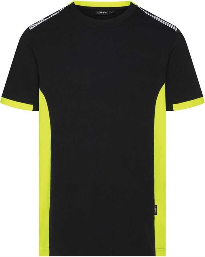 Dassy Poloshirt Veracruz Nachtblau fluoreszierend gelb m