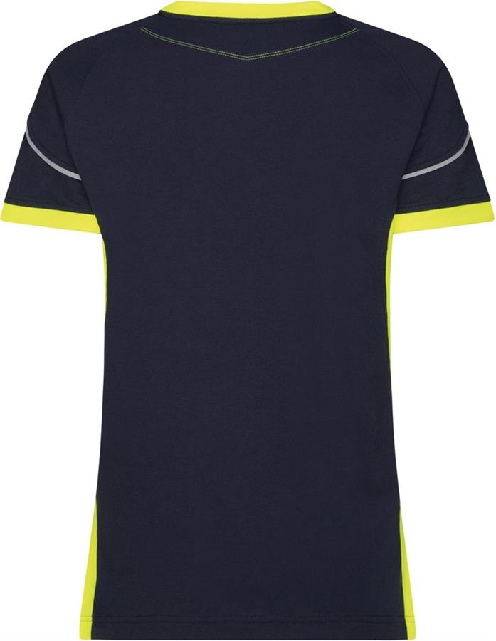 Dassy T-Shirt Tampico Nachtblau fluoreszierendes Gelb 4XL