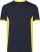 Dassy T-Shirt Tampico Nachtblau fluoreszierendes Gelb 3XL