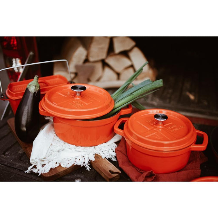 Solinger Solinger die Windmühle Premium Gusseisen -Bratpfanne 2,5 l orangefarbener Emaille