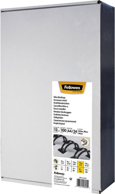 Drahtbinderücken Fellowes 53270 Kamm weiß