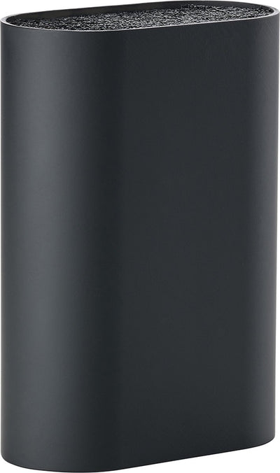 Zone Denmark Singles Messerblock – Messerhalter – Universal – 17 x 9 cm schwarz – Kunststoff – Kochen – Küche – Küchenmesser-Zubehör – oval