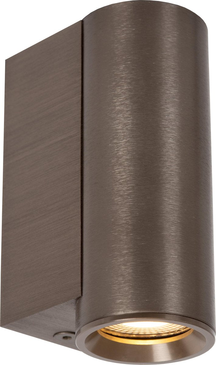 Lucide dupla - Wandspot-Wandleuchte - 1xGU10 (MR11) - Kaffee