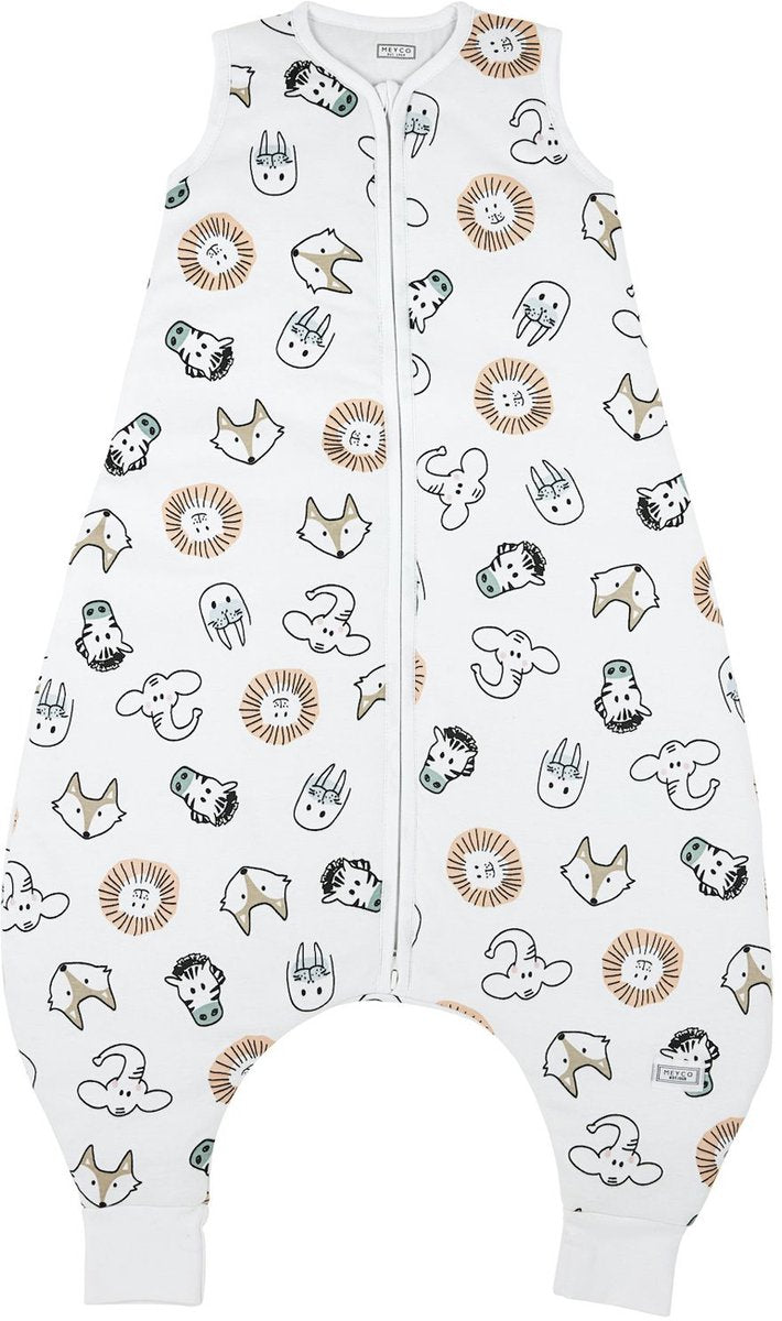 Meyco Baby Animal Baby Winter-Schlafoverall-Pullover – mehrfarbig – 92 cm – 2,0 Tog