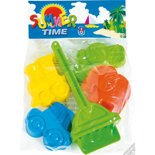 Strandsandkasten-Set 6-teiliger farbig