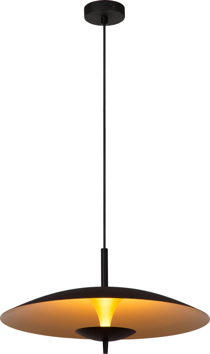 Lucide vulcan - Hängelampe - ø 47 cm - LED dimmbar - 1x9w 3000k - Schwarz