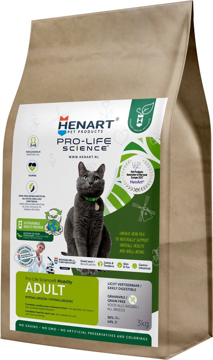 Henart Insekten Katze Erwachsener mit ihm Eierschalenmembran