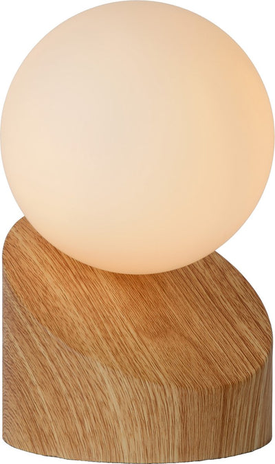 Lucide len - Tischleuchte - ø 10 cm - 1xg9 - helle Holzoptik - Japandi