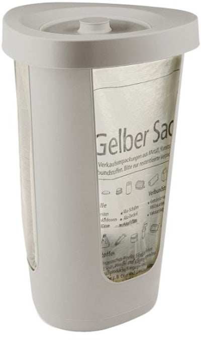 Rotho fabu Müllsackhalter 50l mit Deckel - Cappuccino