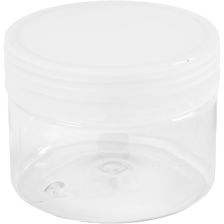 Creativ Company Kunststoff-Vorratsdosen, H: 5 cm, T 6,5 cm, 110 ml, 10 Stück 1 Box