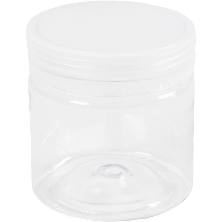 Creativ Company Vorratsdosen aus Kunststoff, H: 7 cm, T 6,5 cm, 180 ml, 10 Stück 1 Karton