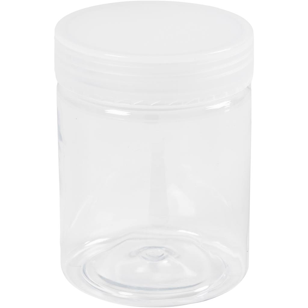 Creativ Company Kunststoff-Vorratsdosen, H: 9 cm, T 6,5 cm, 250 ml, 10 Stück 1 Box