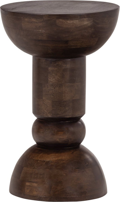 Woood Emel Beistelltisch – Mangoholz – Dunkelbraun – 63 x 40 x 40