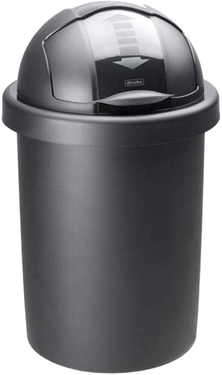 Rotho roll bob - Abfallbehälter - 30l - BPA-frei - Schwarz