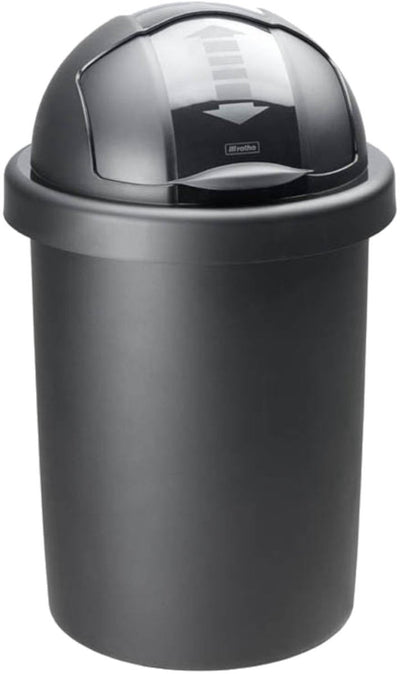 Rotho roll bob - Abfallbehälter - 30l - BPA-frei - Schwarz