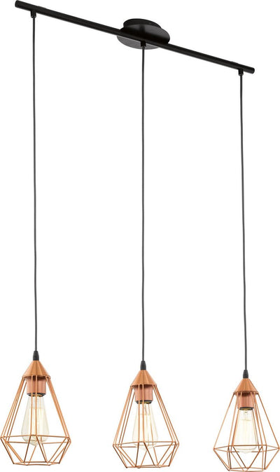 Eglo Tarbes Hängelampe – E27 – 79 cm – schwarzes Kupfer