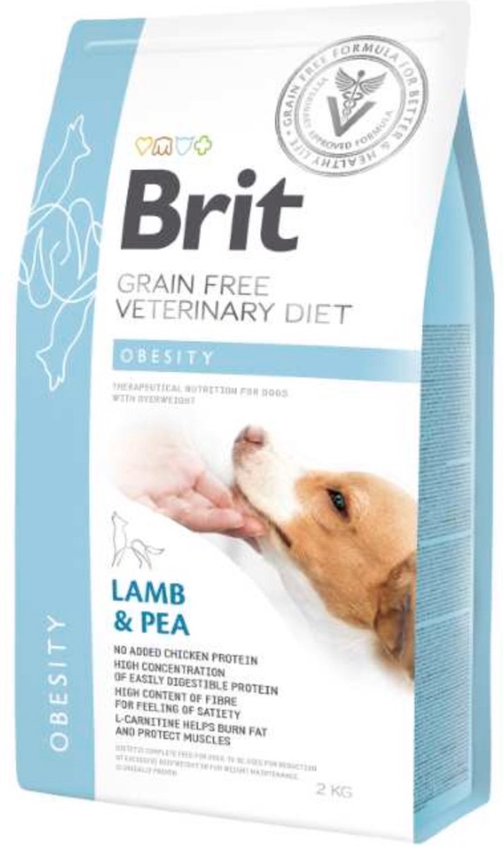 Britischer Veterinärdiäthund – getreidefrei – Fettleibigkeit – 2 kg