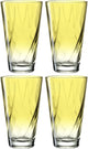 Leonardo Twist Trinkglas 300ml gelb - Set 4