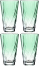 Leonardo Twist Trinkglas 300ml grün - Set 4