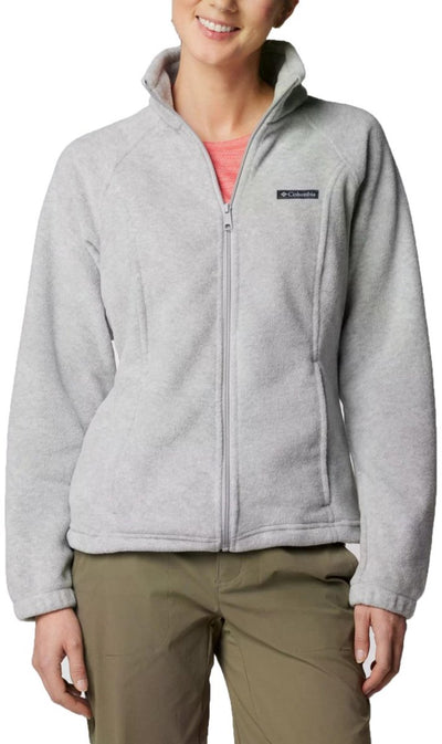 Columbia Benton Springs™ Damen-Outdoor-Pullover mit durchgehendem Reißverschluss – Cirrus Grey Heather