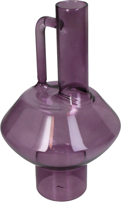 HD Collection Vase Glas Flieder 12,7x12,7x21,5cm