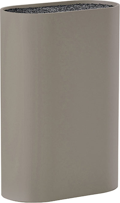 Zone Denmark Singles Messerblock – Messerhalter – Universal – 17 x 9 x 24 cm – Taupe – Kunststoff – Kochen – Küche – Küchenmesser-Zubehör – oval