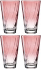 Leonardo Twist Trinkglas 300ml Rose - Set 4
