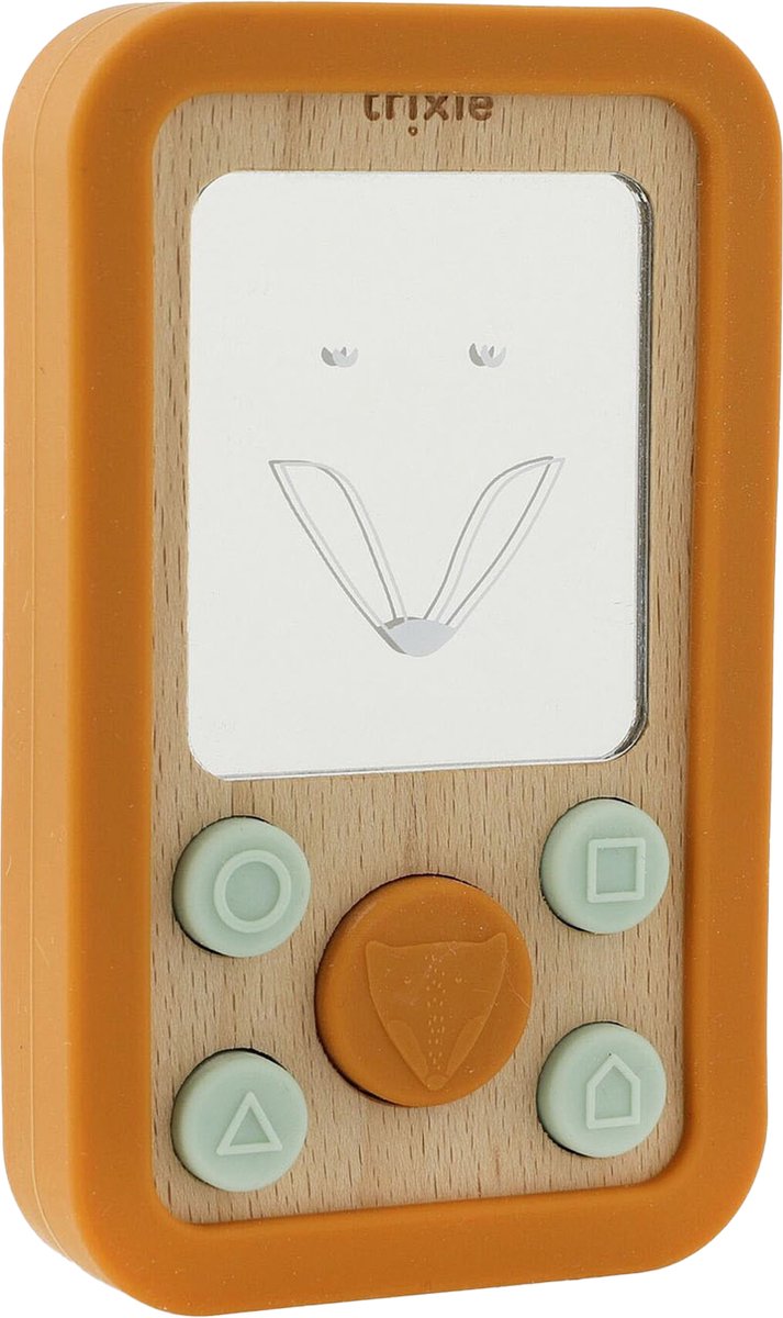 Trixie Holz Silikon Baby Telefon Mr. Fox
