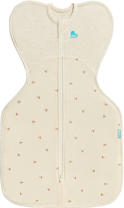 Love to dream™ Babyschlafsack swaddle up™ – Pucken – Baby 0–3 Monate – 3,5–6 kg – ganzjährig – 1,5 Tog – Haferflocken