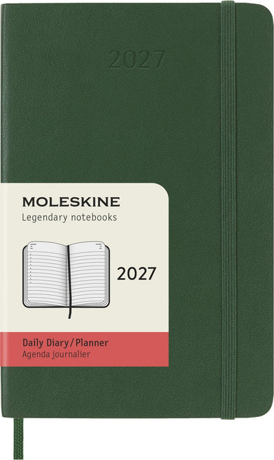 Moleskine 12-Monats-Tagebuch – 2027 – täglich – Tasche – Softcover – Myrtengrün