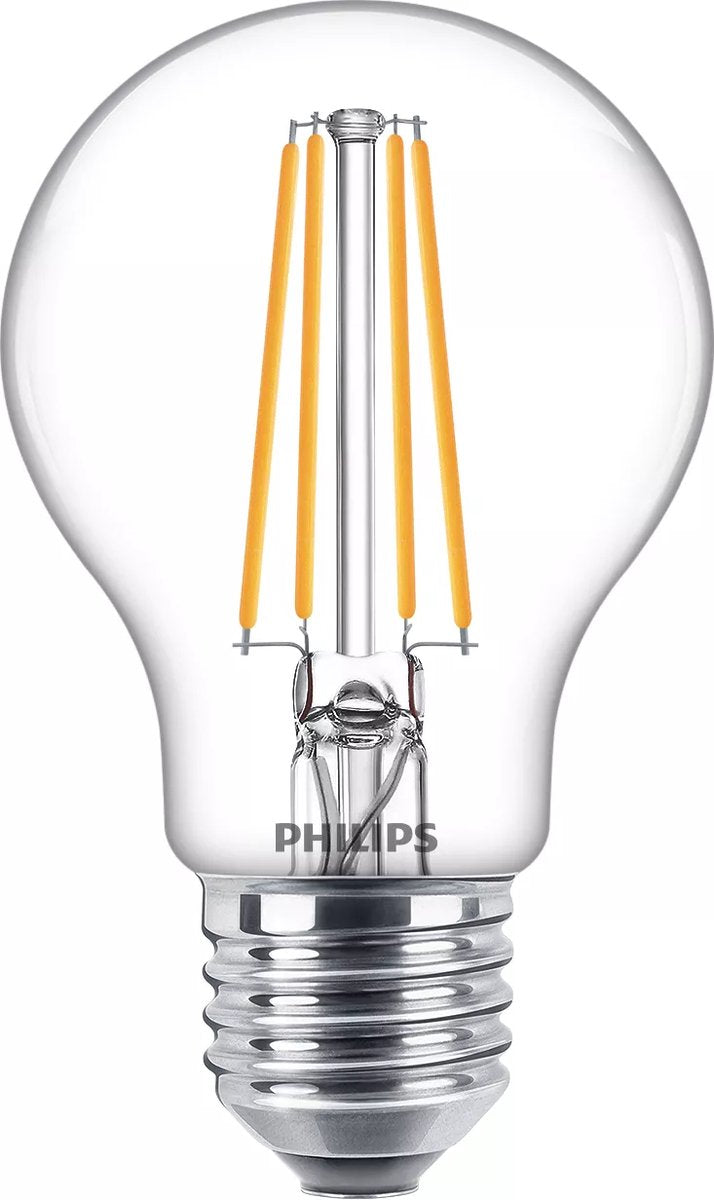 Philips LED-Lampe transparent – 60 W – E27 – kaltweißes Licht – 6 Stück