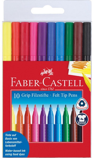 Faber-Castell Filzstifte – Grifffarbe – 10 Stück – fc-155310