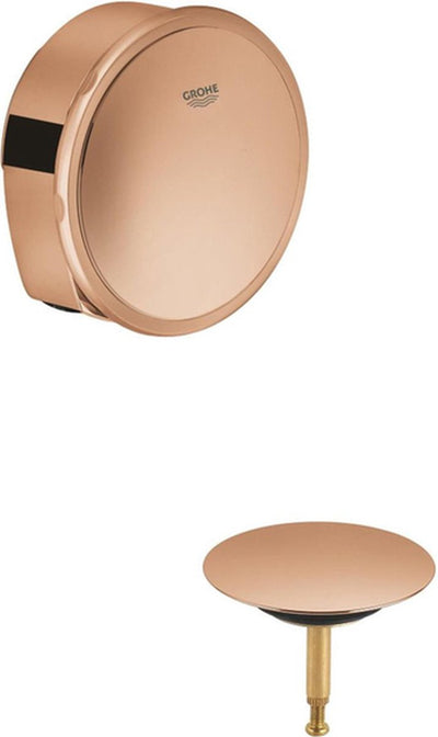 Grohe Talentofill Abschlussset für Badewannenablauf – Überlauf- und Füllkombination für 28991 und 28990 Warm Sunset (Bronze) 19952da0