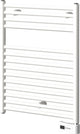 Plieger vulcano-el fischio Designheizkörper – Handtuchheizkörper – 68,8 cm x 55 cm – 300 Watt – Weiß