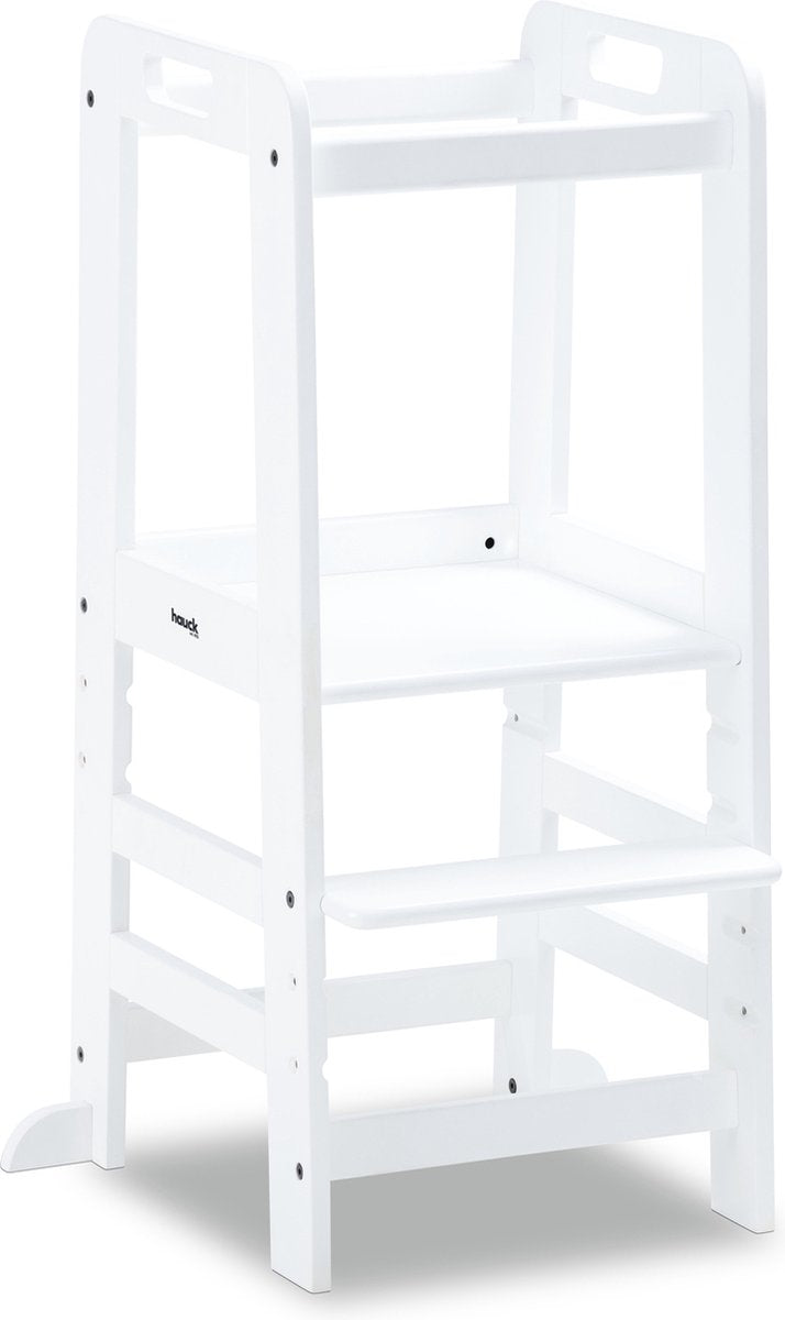 Hauck Learn n Explore – Lernturm – Stufe – FSC®-Mix-zertifiziertes Buchenholz – Weiß
