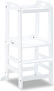 Hauck Learn n Explore – Lernturm – Stufe – FSC®-Mix-zertifiziertes Buchenholz – Weiß