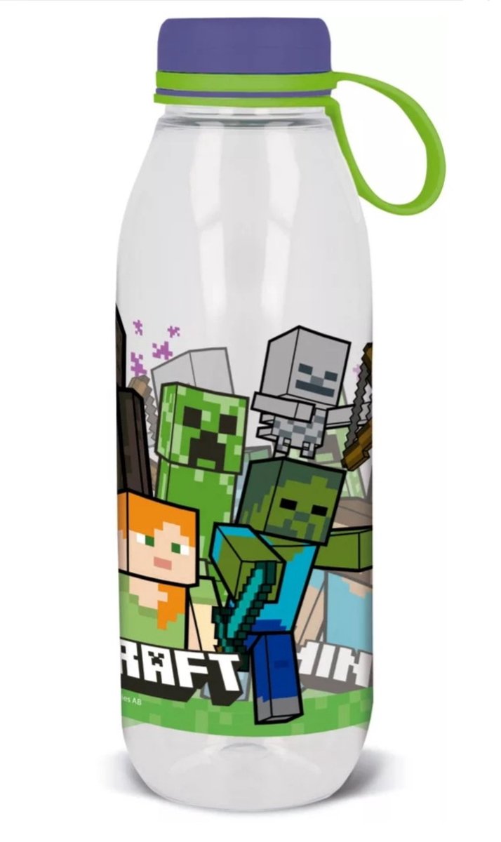 Minecraft-Trinkflasche mit Schraubverschluss – 650 ml