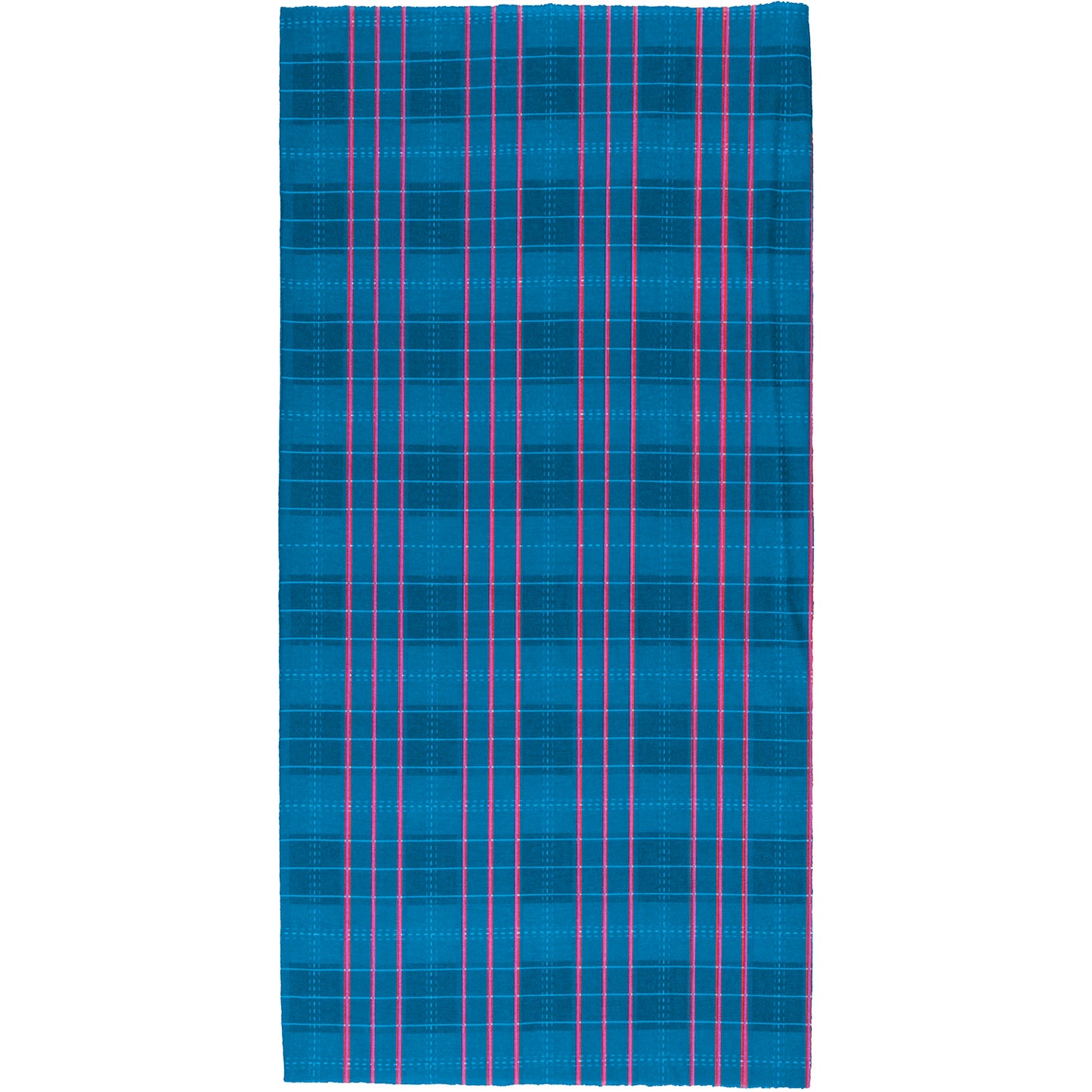 Blau-rote quadratische Bandana-Sturmhaube im M-Wellen-Design