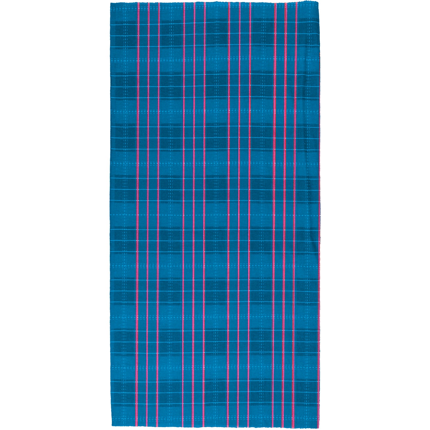 Blau-rote quadratische Bandana-Sturmhaube im M-Wellen-Design