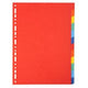 Tabs Exacompta 2012e Farbpalette A4 Karton
